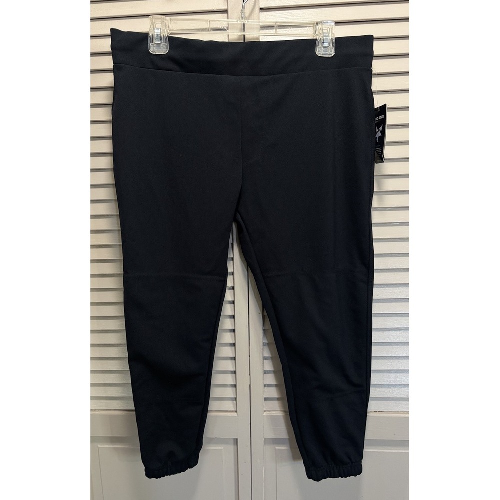 Easton Women's Zone Softball Pants Black NWT Size Large Bio Dri Logo Sports